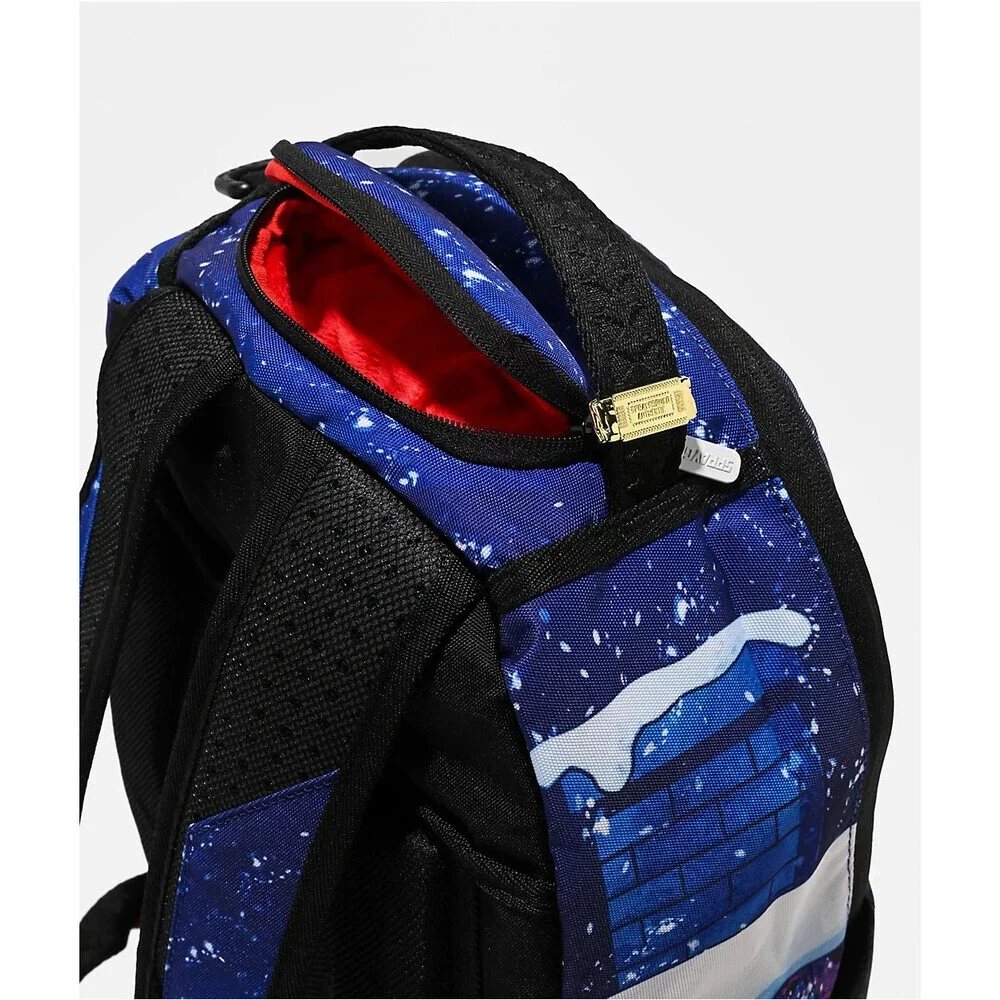 Sprayground Santa Sketchy Paint Backpack Unisex Multicolor Graphic Print SPR193